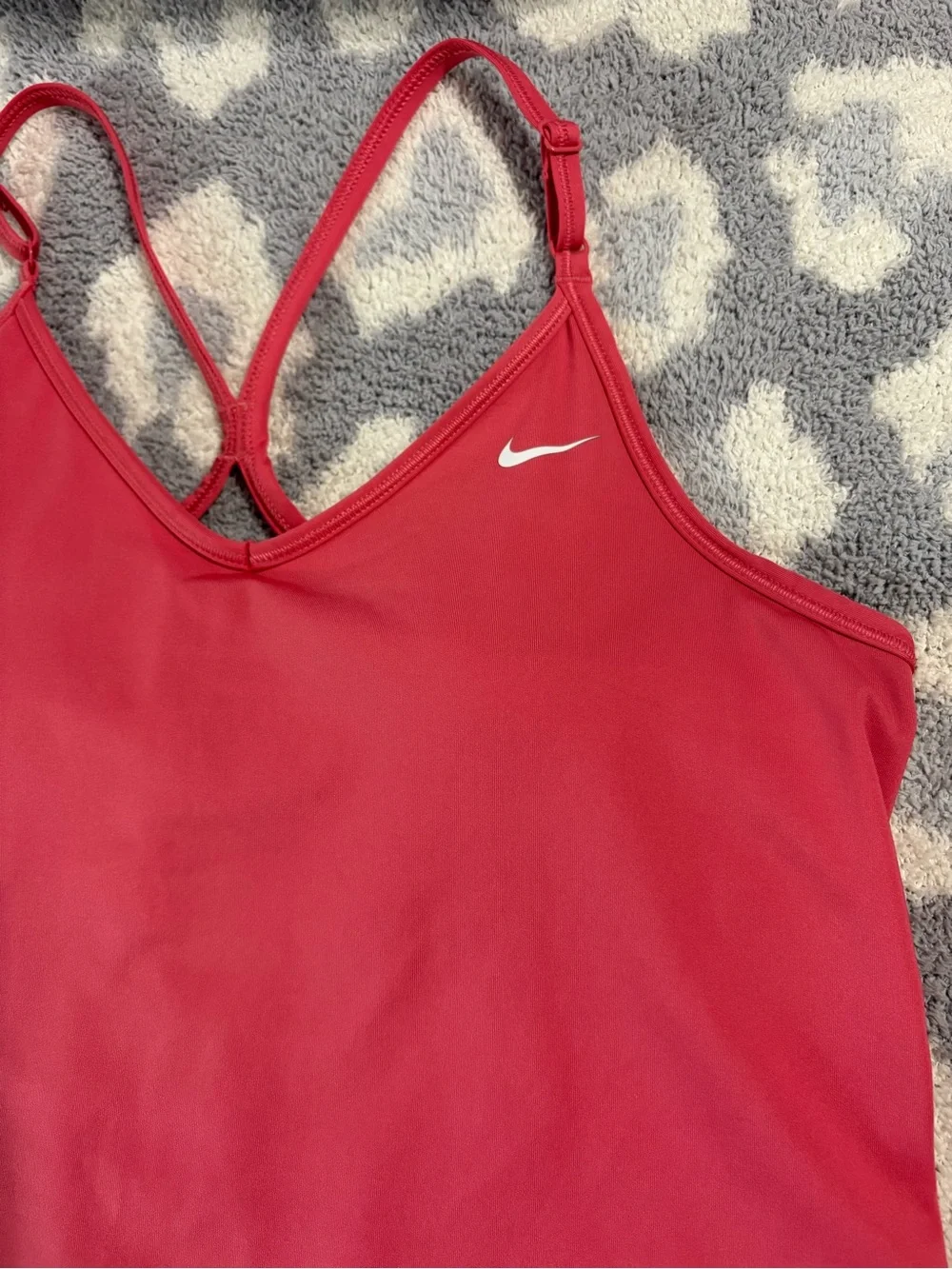 Nike Dri-Fit Sports Bra Pink Racerback Tank Top Women’s M